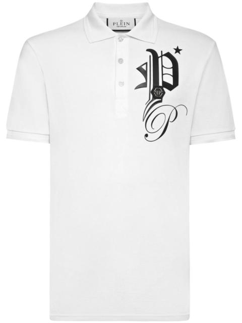 Gothic Plein cotton polo shirt