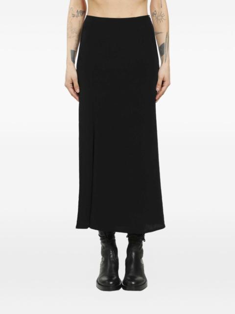 black midi skirt