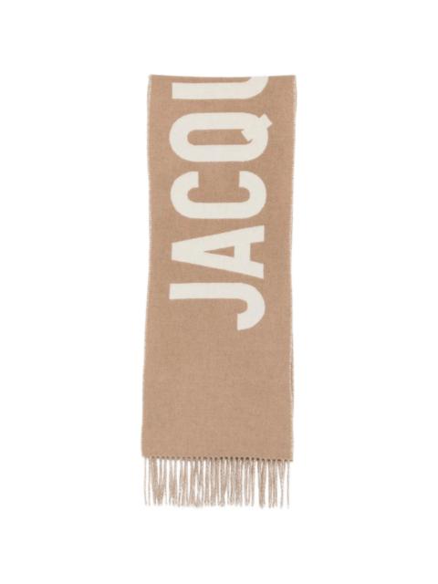 Jacquemus Logo-intarsia Fringed Scarf