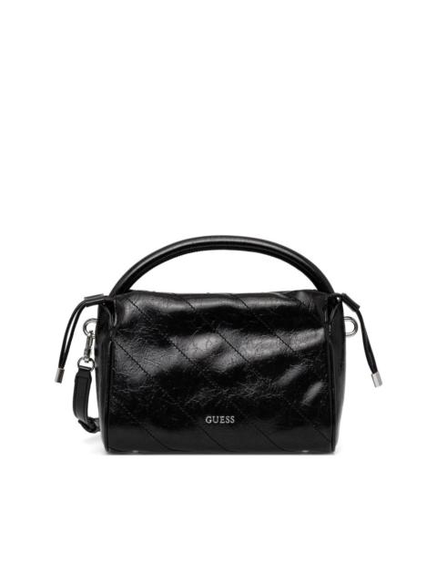 Amys quilted top-handle tote bag