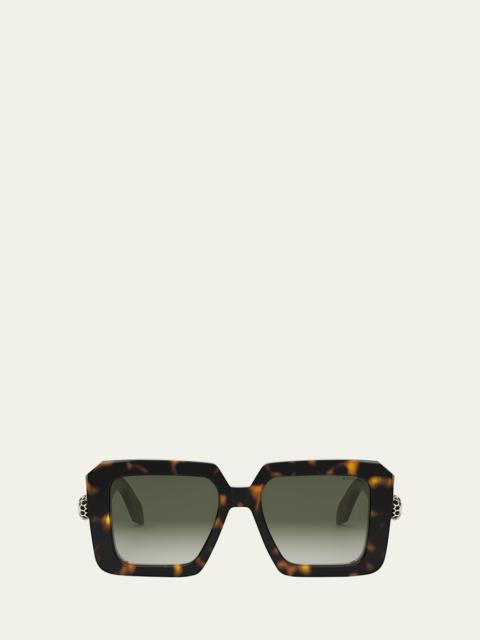 Serpenti Geometric Sunglasses