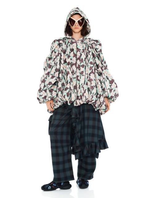 BLACK PAINTED DAISY PILLOW COAT