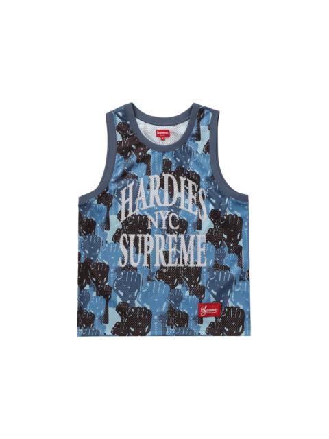 Supreme Camo Basketball Jersey Blue