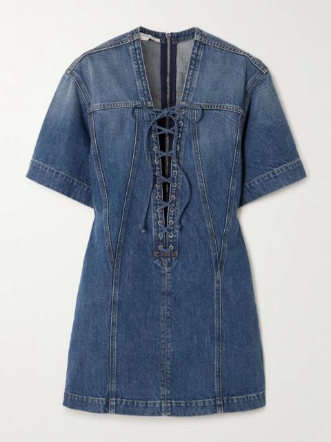 Denim mini dress