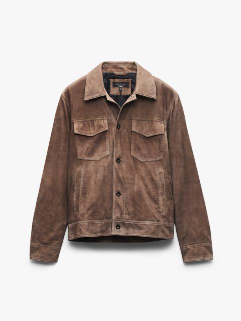 rb Suede Trucker Jacket
