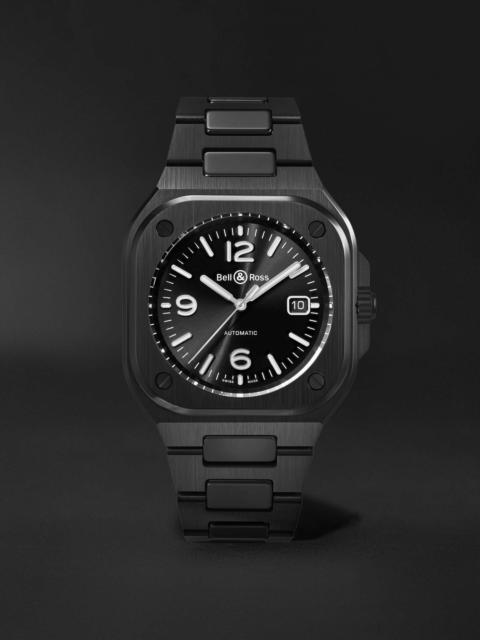 BR 05 Automatic 41mm Ceramic and PVD Watch, Ref. No. BR05A-BL-CE/SCE