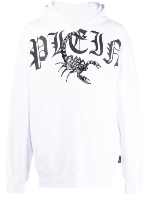 logo-print long-sleeve hoodie