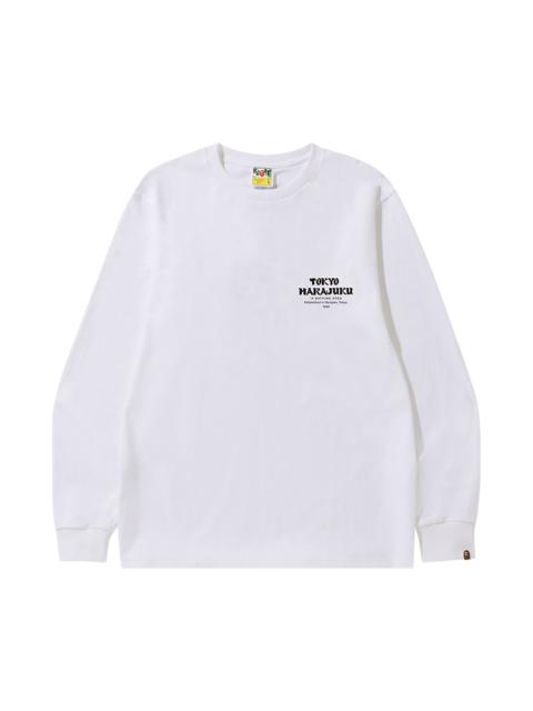 BAPE Japan Culture Daruma Long-Sleeve Tee 'White'