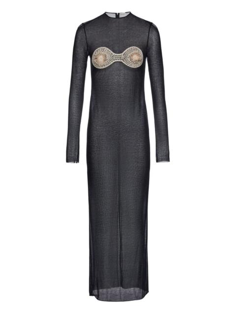 embroidered maxi dress