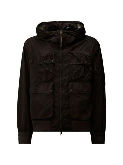 hooded multi-pocket jacket