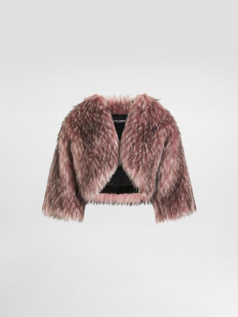 Short faux fur jacket