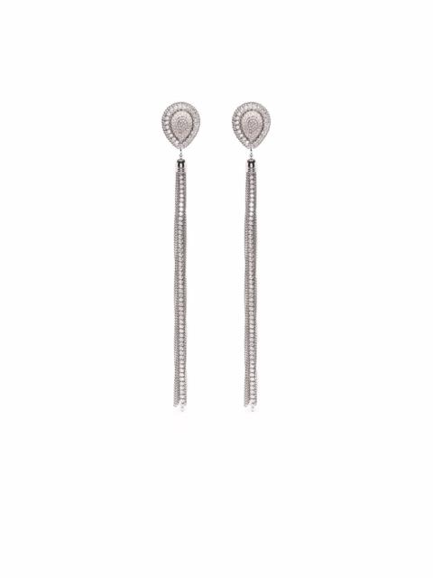 crystal-embellished drop earrings