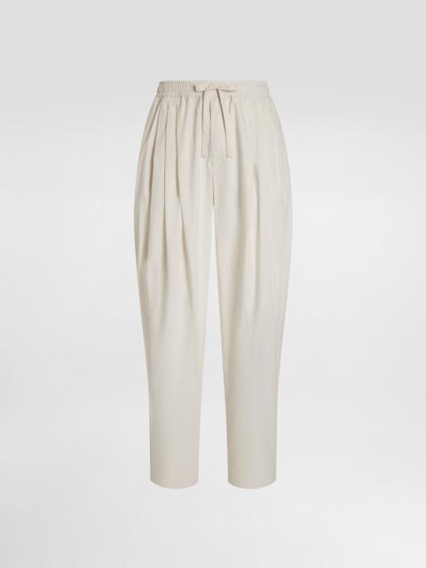 Poplin trousers