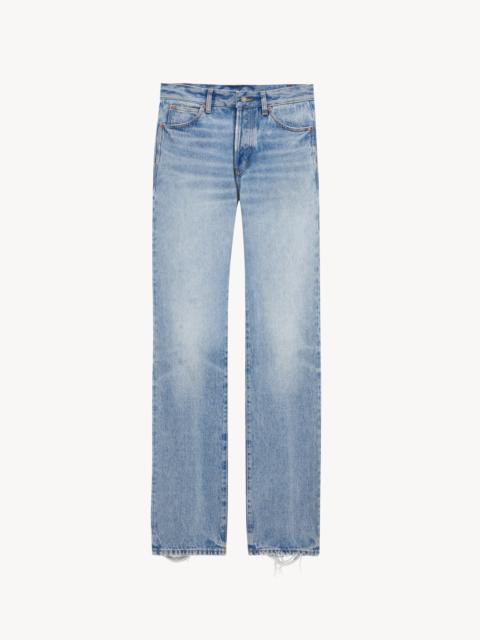 LOW-RISE JEANS IN SICILY BLUE DENIM