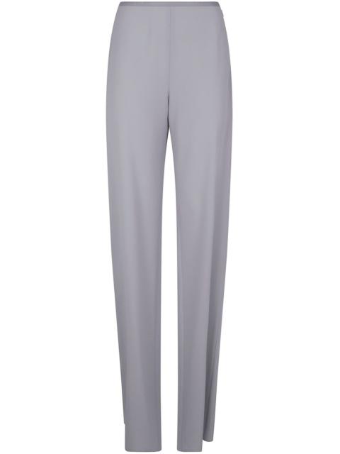 cady-texture palazzo trousers
