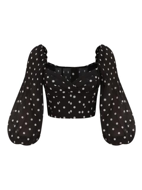 PLEATED DRAPED BODICE