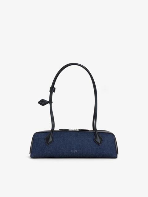 LE TECKEL MEDIUM BAG IN DENIM AND LEATHER