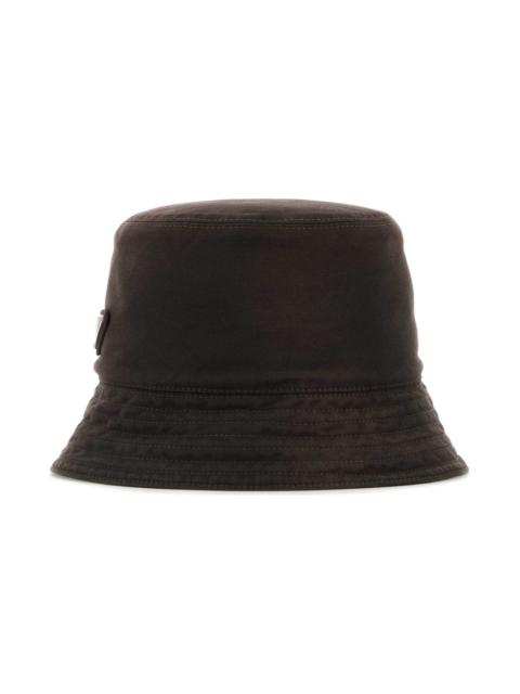 Brown Cotton Bucket Hat