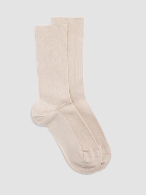 Cotton Rib Crew Sock