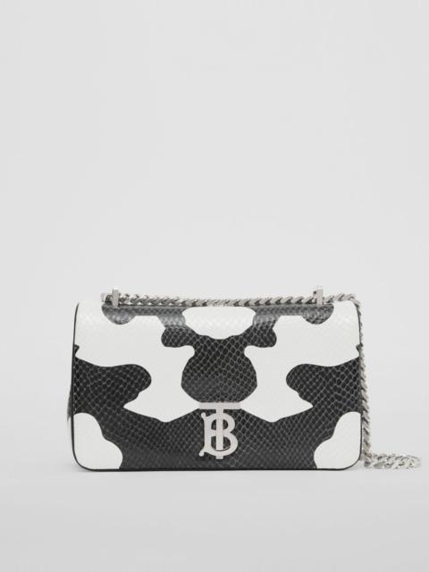 Small Cow Print Embossed Leather Lola Bag