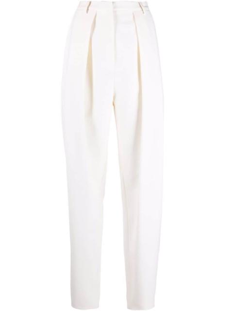 tapered high-waisted trousers