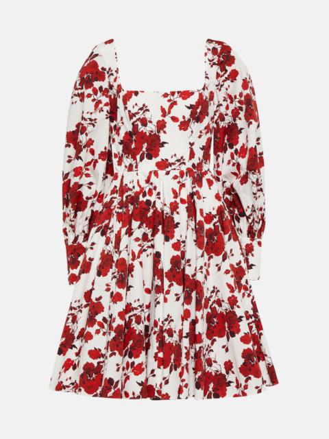 Yasmina floral cotton minidress