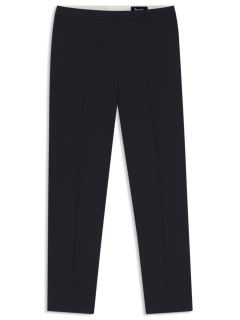 REGULAR-FIT TAPERED-LEG PANTS IN CHECKERED VIRGIN WOOL