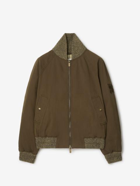 Gabardine Bomber Jacket