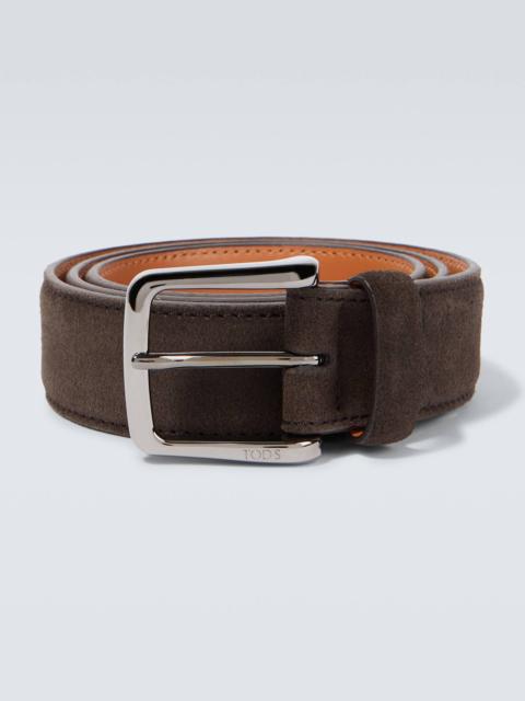Suede belt
