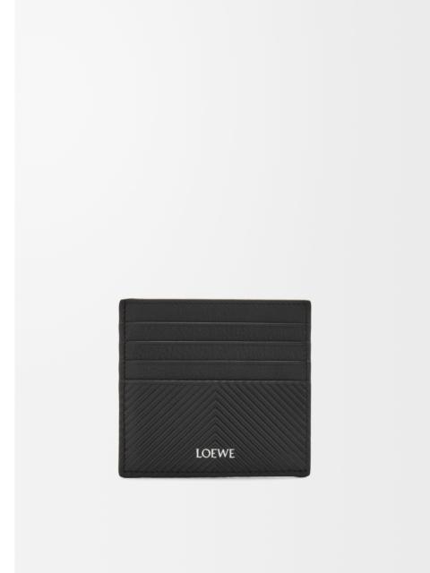 Open cardholder in textured classic calfskin