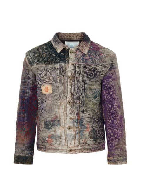 patchwork denim jacket