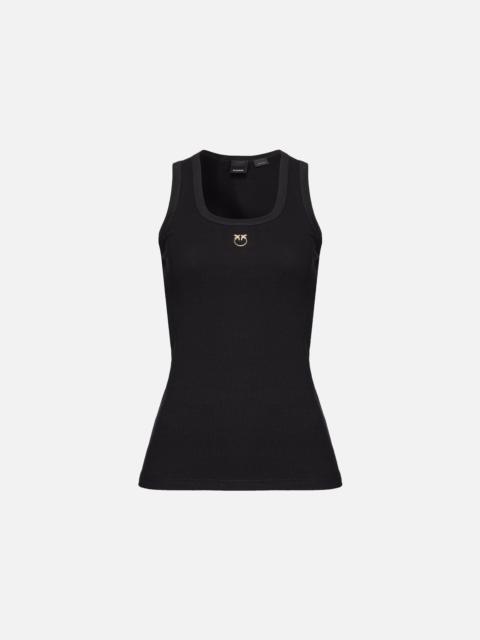 TANK TOP WITH LOVE BIRD EMBROIDERY