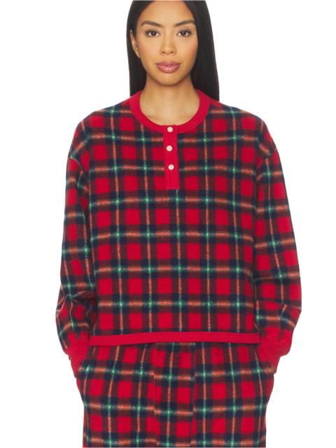 The Plush Fleece Henley Sleep Sweatshirt