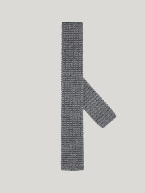 GRAY CASHMERE KNIT TIE