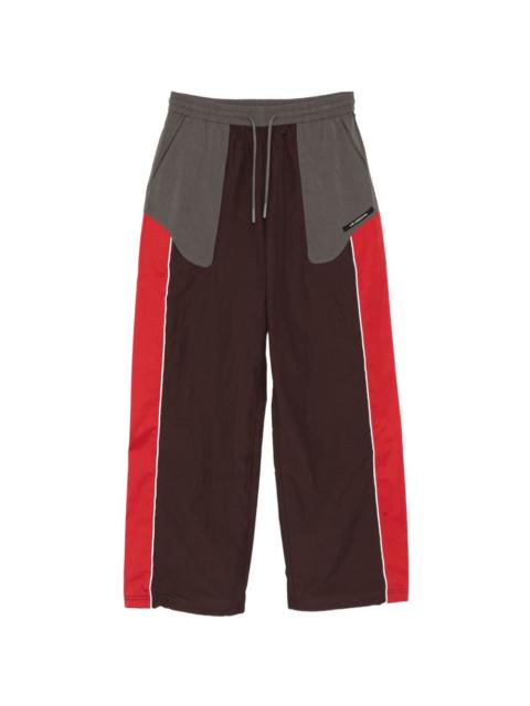 logo-patched colour-block track pants