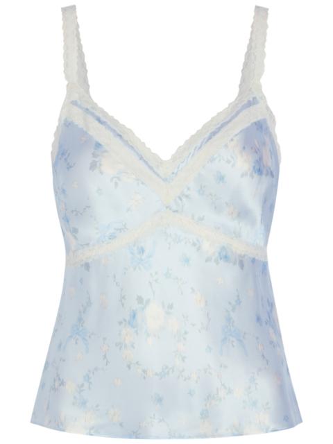 Loveshackfancy Lirena Floral-print Silk Cami top