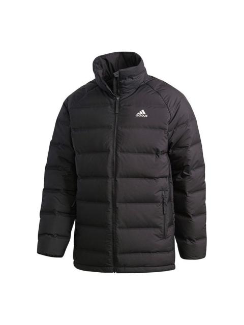 adidas Helionic Stand Collar Stay Warm Casual Sports Down Jacket Black FT2528