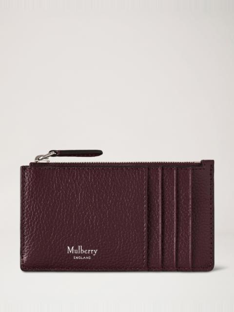 Continental Zipped Long Card Holder
Black Cherry Small Classic Grain