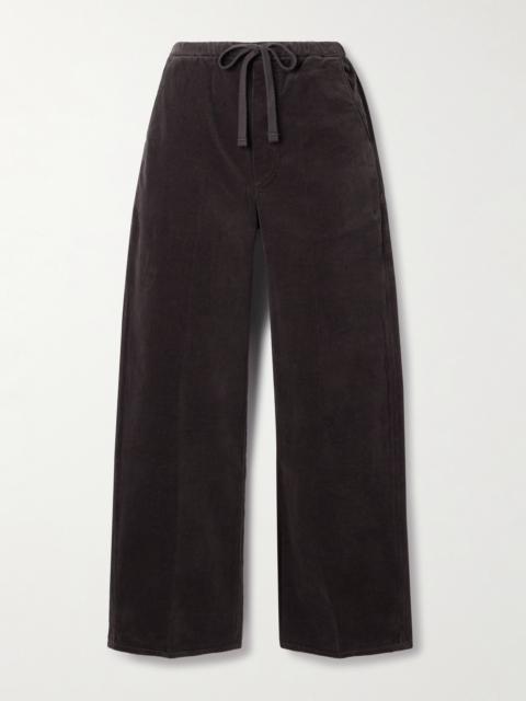 Aurora Cotton-blend Corduroy Wide-leg Pants