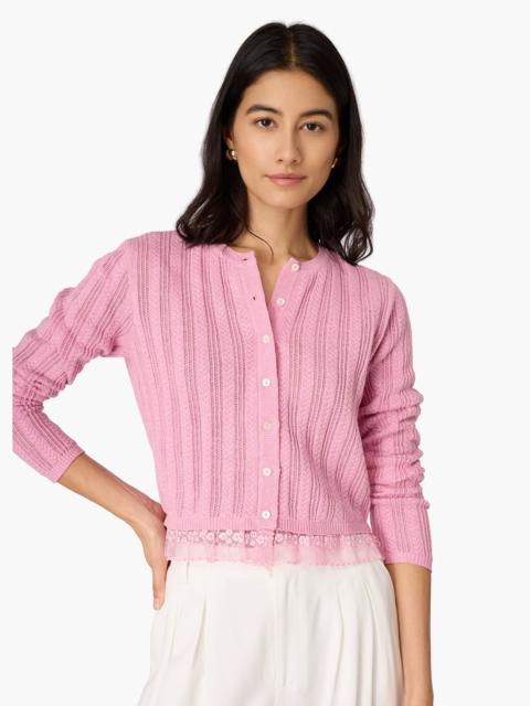 PEDRA POINTELLE CARDIGAN ROSEBUD