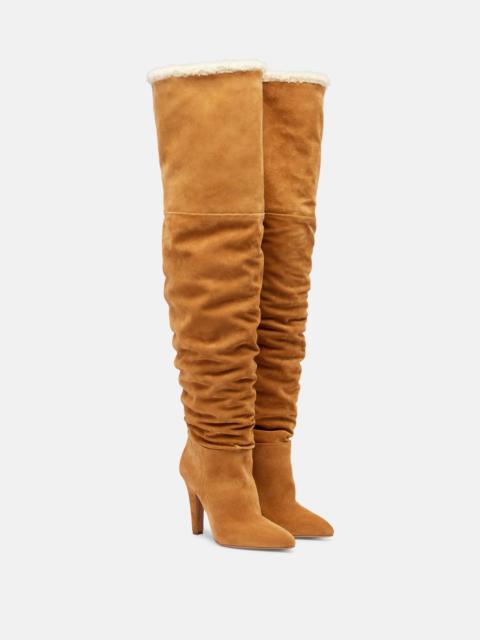 Elsa 100 suede over-the-knee boots