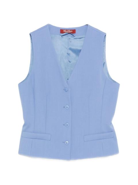 Mstmadia button V-neck waistcoat