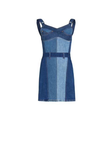 Regenerated Stretch Denim Mini Dress
