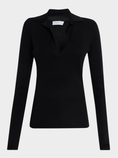 Samira Knit Cashmere-Silk Top