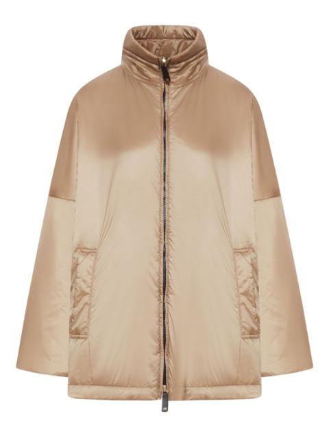 high-neck zip-fastening jacket