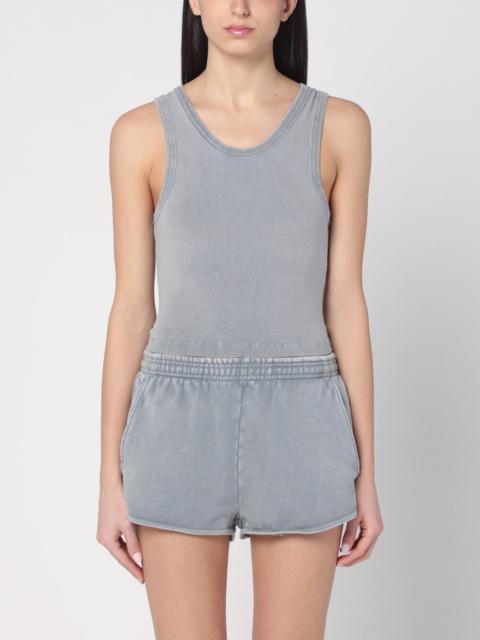 Grey tank top in cotton