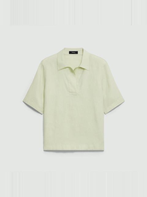 Polo Shirt in Relaxed Linen