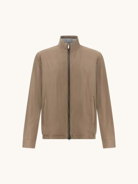 TYPHOON® SILK BLOUSON WITH AQUALEATHER SUEDE DETAILS