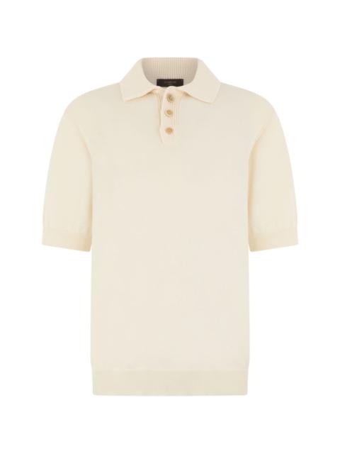 half-button polo shirt
