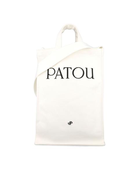 logo-print vertical tote bag